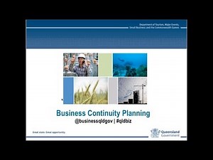 Business Continuity Planning - recorded webinar 25 July 2013