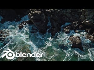 [Blender] Rocky Beach Fluid Simulation
