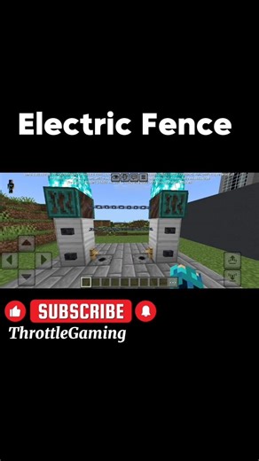 ⚡ Minecraft Electric Fence Build | Ultimate Security Trap! 🔥 #trending #minecraft #gaming #shorts