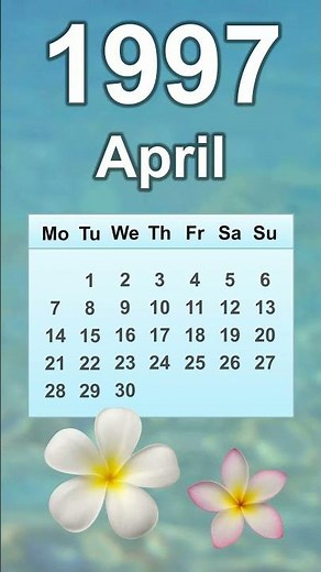April 1997 Calendar