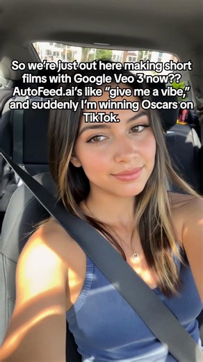 So we’re just out here making short films with Google Veo 3 now?? AutoFeed.ai’s like “give me a v...