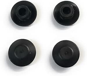 100 1/4" Black Plastic Flush Type Hole Plugs 1/2" Head