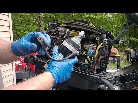 DYI 50 hp Mercury outboard two stroke starter repair