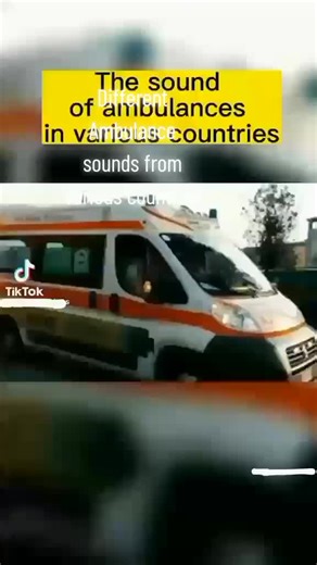 Different #Ambulance sounds from various countries #TikTok #viral #foryoupage #fyp