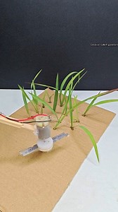 Grass cutting machine . Dc motor #tech #diy #dcmotorproject | Creative SJM Experiment