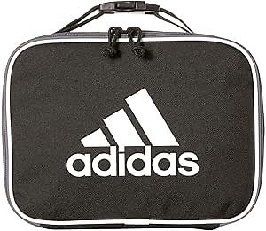 adidas Unisex Foundation Insulated Lunch Bag, Black/White, ONE SIZE