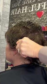 Lisa Rinna & Meg Ryan Layered Cut for Thick Textured Hair #haircut #transformation #shorts