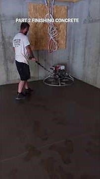 CONCRETE BASEMENT FINISHING VIDEO....PERFECT FLOOR