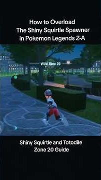 How to Overload The Shiny Squirtle Spawner in Pokemon Legends Z-A! #pokemon #nintendo #shorts