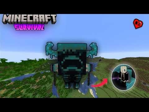 I Built a Giant Warden Statue in Minecraft Survival!