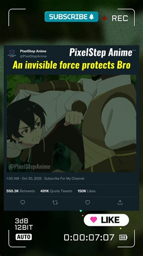 An invisible force protects Bro❤️❤️|| #anime #shorts
