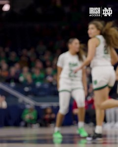 ✅ first 20-point game in an Irish uniform ✅ first player to go 8-8 from the field since 2018 #GoIrish☘️ | Notre Dame Women's Basketball