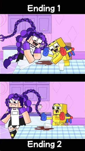 Lily Love Braids x Player : Not Every Mistake Needs Punishment ! #minecraft #shorts #poppyplaytime