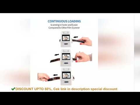 QPIX Digital Film Slide Scanner Converts 35mm Film Scanner for Negatives with 2.4inch LCD 22mp