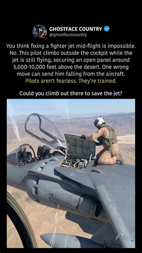 Pilot Fixes a Fighter Jet Mid Flight #shorts