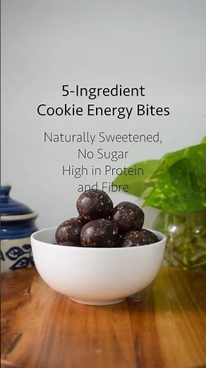 5 -Ingredient Cookie Energy Bites | Dates, Rolled Oats & Peanut Butter