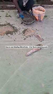 How to use SikaRep MicroCrete -4 for floors repairing work #viral #trending #microcredito #flooring