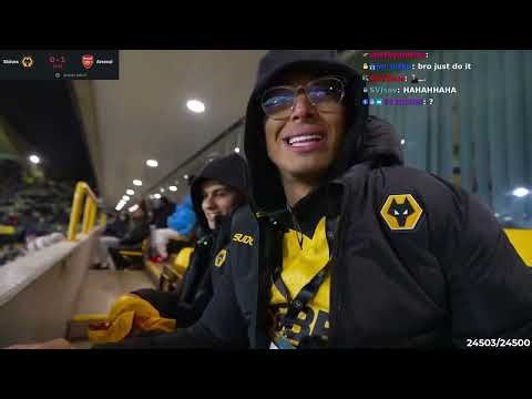 Stableronaldo and Marlon getting pressed at the arsenal vs wolves game