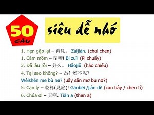 50 SUPER EASY TO REMEMBER Chinese Communication Sentences