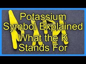 Potassium Symbol Explained What the K Stands For