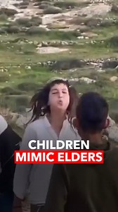 Israeli children, taking cues from their elders, were observed engaging in acts of aggression towards Palestinian children, including spitting on them while playing together. | A News
