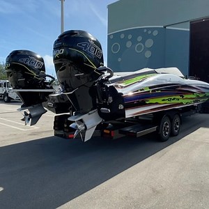 💥FOR SALE💥 2018 MTI 340X ⁣⁣ ⁣⁣ This high performance catamaran is like new and equipped with twin Mercury Racing 400Rs and still has a warranty on the engines!⁣⁣ ⁣⁣ Key Features:⁣⁣ • Aluminum Myco trailer ⁣⁣ • Sea-Dek⁣⁣ • Garmin electronics⁣⁣ • JL audio ⁣⁣ • Alcantara interior ⁣⁣ ⁣⁣ Asking $385,000⁣⁣ ⁣⁣ 📲 Message us for the full listing! | Boats Gone Wild