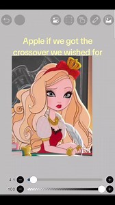 I tried my best to make it look real💔🥹 should I do anyone else?? #monsterhigh #everafterhigh #applewhite #monsterhighxeverafterhigh #pov