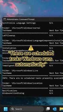 Your PC Is Running Tasks Behind Your Back 😳