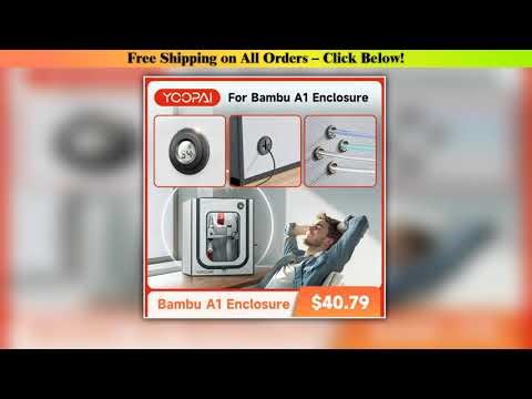 3D Printer Enclosure For Bambu A1 3D Printer fireproof 3D printer House Cover with LED light