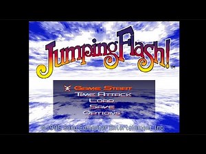 Jumping Flash! - Sony PlayStation - Intro & Title Screen