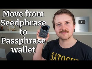 How to move Bitcoin from a seed phrase only wallet to a passphrase wallet using one hardware wallet.