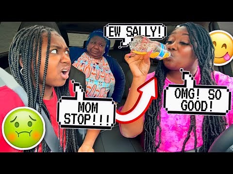 DRINKING KARISSA'S PEE IN FRONT OF MY MOM TO SEE HOW SHE REACTS