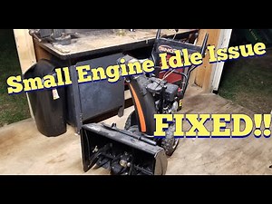 Snow Blower Repair When it Won't Idle or Stay Running