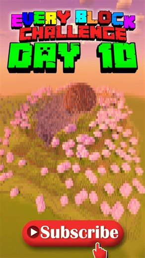 EVERY BLOCK... 1 BUILD... Day 10 of Every Block Challenge #minecraft #minecraftchallenge #shorts