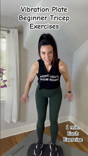 Vibration Plate Beginner Tricep Workout #vibrationplateexercises #vibrationplateworkout #tricepsday