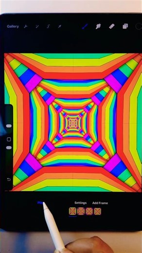 TRIPPY Pattern in Procreate!