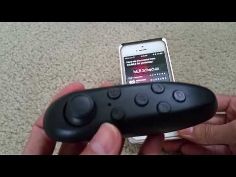 How To Program/Setup APPLE iPhone IOS Device For VR Headset Remote Controller + Clips Full HD 2016