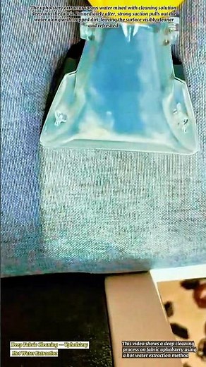 Deep Fabric Cleaning — Upholstery Hot Water Extraction