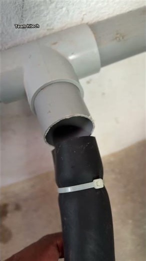 Washing machine waste water pipe leak problem fixing