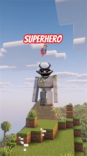 Iron Golem vs Shulker Battle & Golem Got Superhero Power 😱 | Minecraft #shorts #minecraft