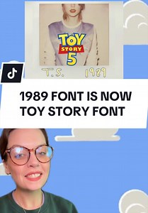 1989 Font Reimagined in Toy Story Style