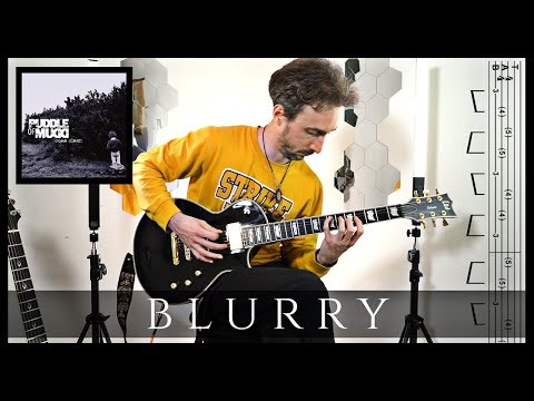How to play BLURRY by Puddle of mudd | HARMONICS RIFF tutorial w/TABS