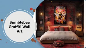 ANRUOXI Graffiti Canvas Wall Art, Cute Panda Bear Picture Print, Modern Street Trendy Abstract Graffiti Panda Painting, Teen Men Boy Room Wall Decor Poster 12" Wx18 H