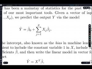 ESL 2.3.1: Linear Models Part 1