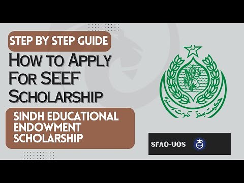 How to Apply For Sindh Educational Endowment Scholarship | SEEF Scholarship