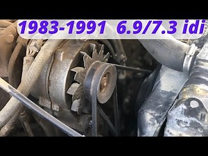 6.9/7.3 idi Alternator Belt Replacement