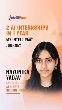How I Built AI Skills Alongside My BTech | Intellipaat Student Success Story #shorts