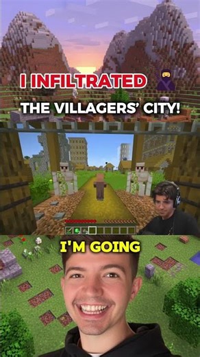I entered the Villager City! 🤫 Disguised and with a strategy...