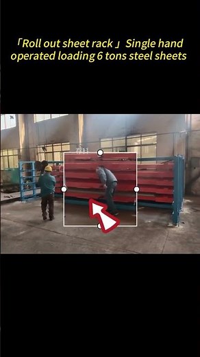 Effortless Organization with the Roll Out Sheet Rack #industrialrackingsystem