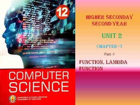 Python Tutorial for Beginner | Function | Computer Science Plus Two Chapter 7| python in Tamil
